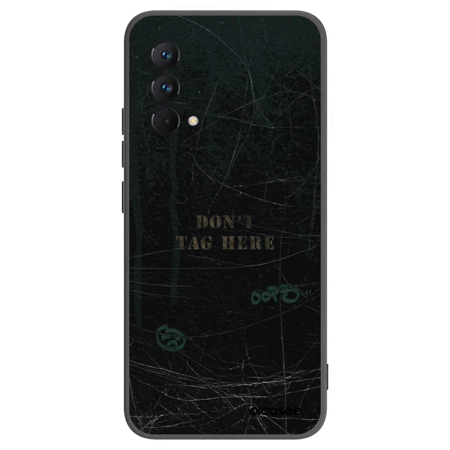 Picasee Realme GT Master Edition 5G Hülle - Schwarzes Silikon - DON´T TAG