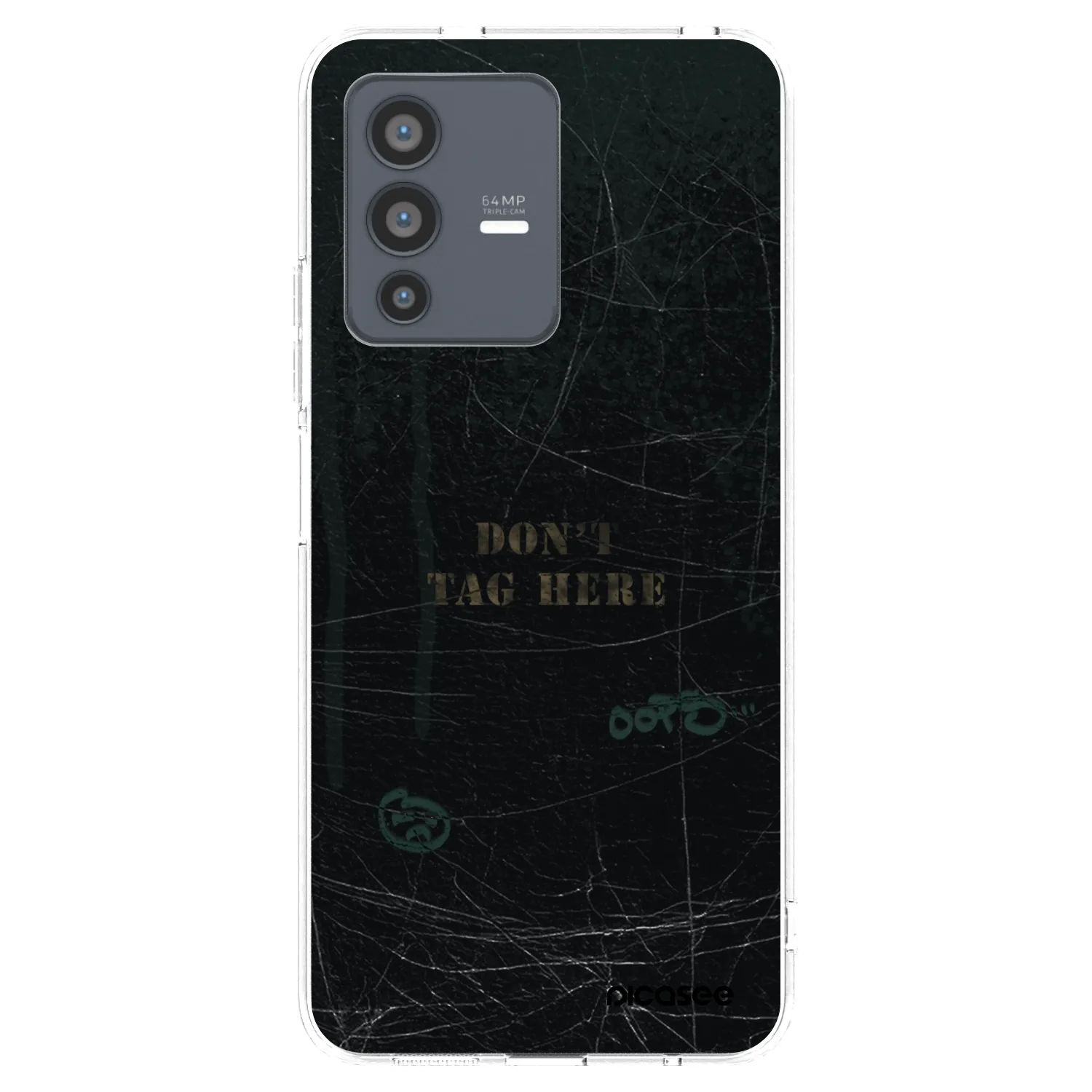 Picasee Vivo V23 5G Hülle - Transparentes Silikon - DON´T TAG