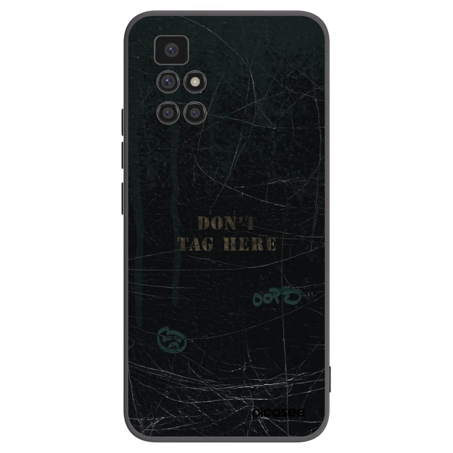 Picasee Xiaomi Redmi 10 (2022) Hülle - Schwarzes Silikon - DON´T TAG