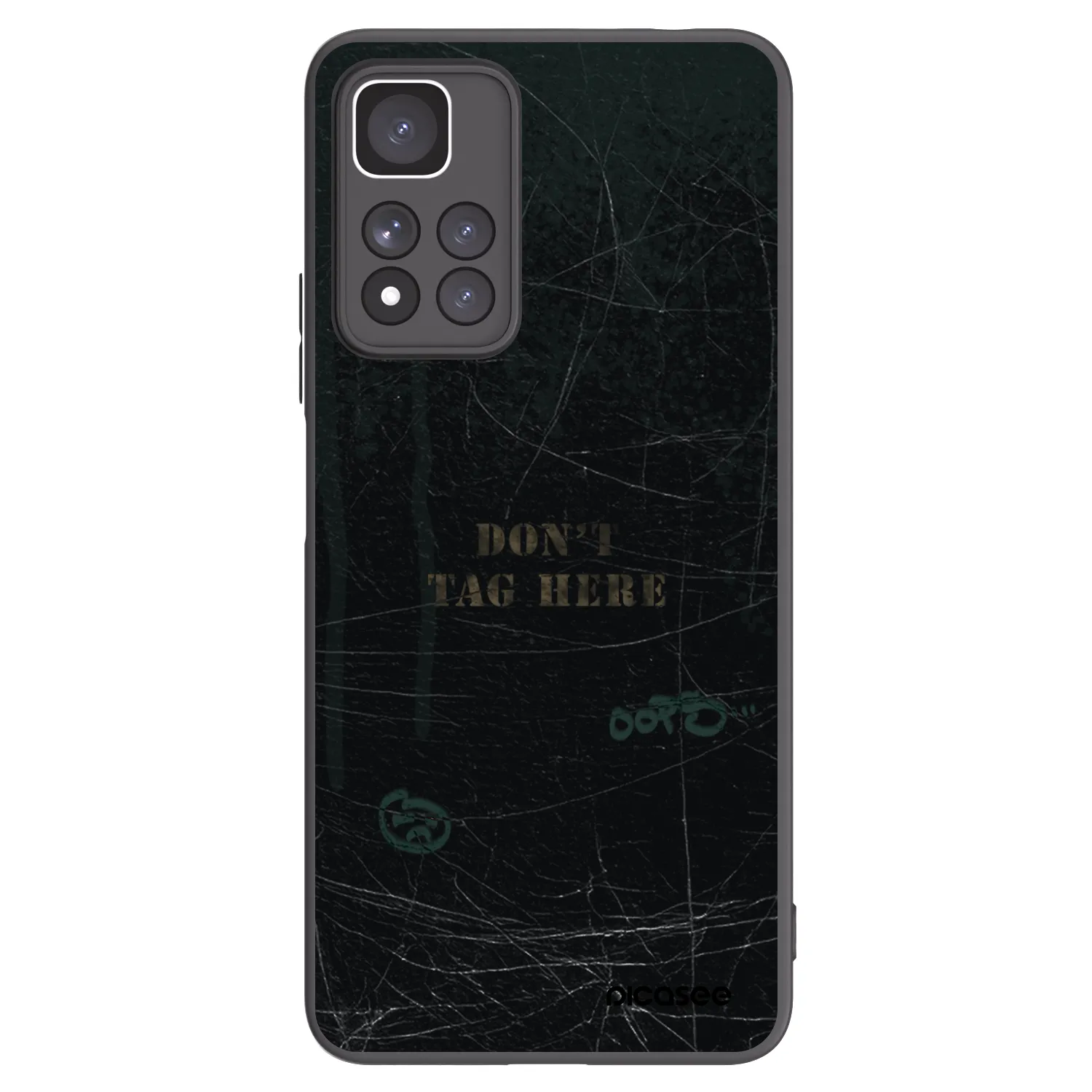 Picasee Xiaomi Redmi Note 11 Pro+ 5G Hülle - Schwarzes Silikon - DON´T TAG