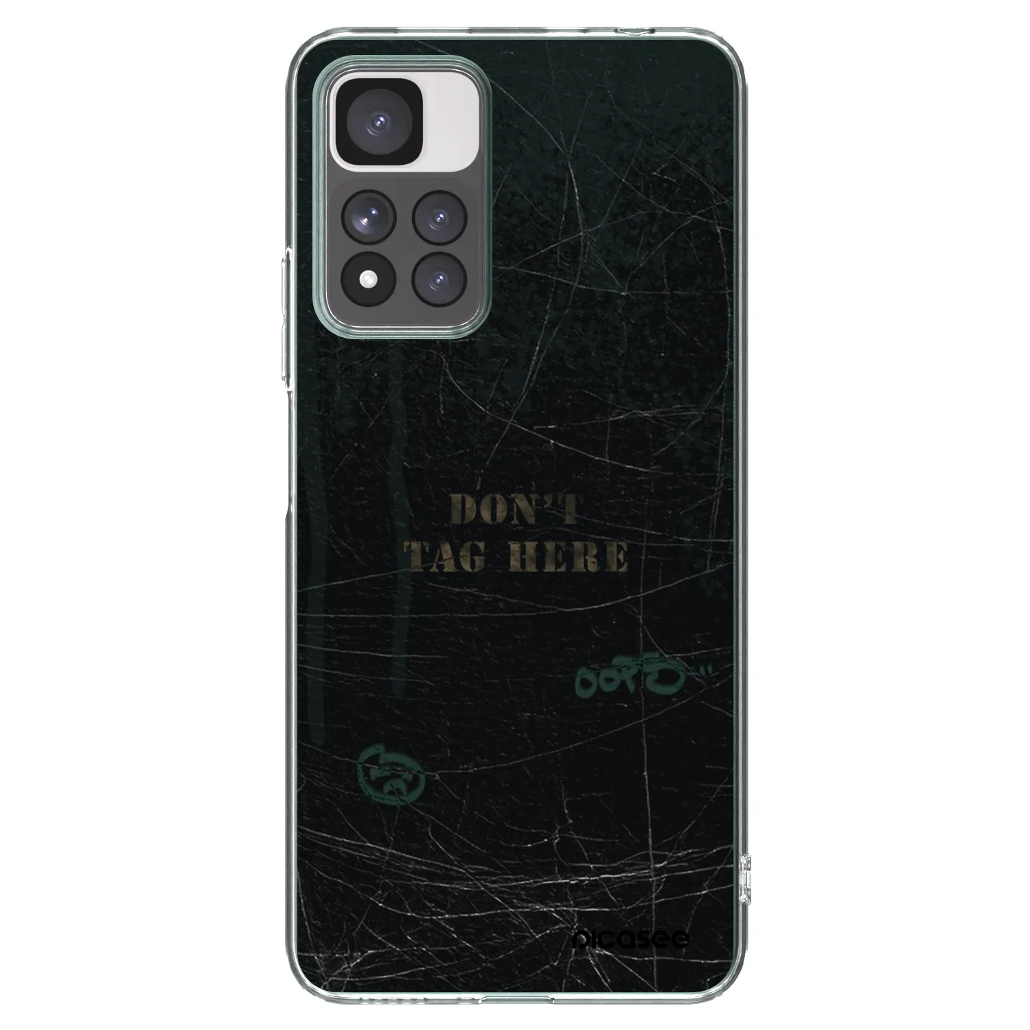Picasee Xiaomi Redmi Note 11 Pro+ 5G Hülle - Transparentes Silikon - DON´T TAG