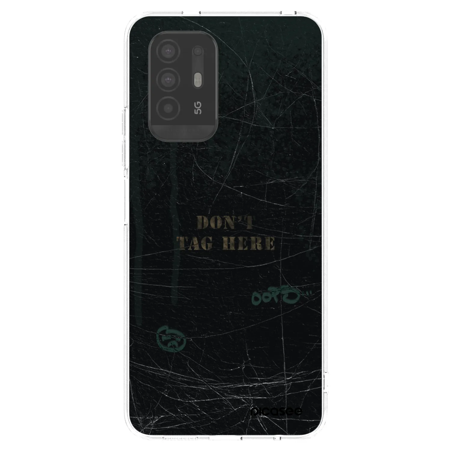 Picasee OPPO A94 5G Hülle - Transparentes Silikon - DON´T TAG