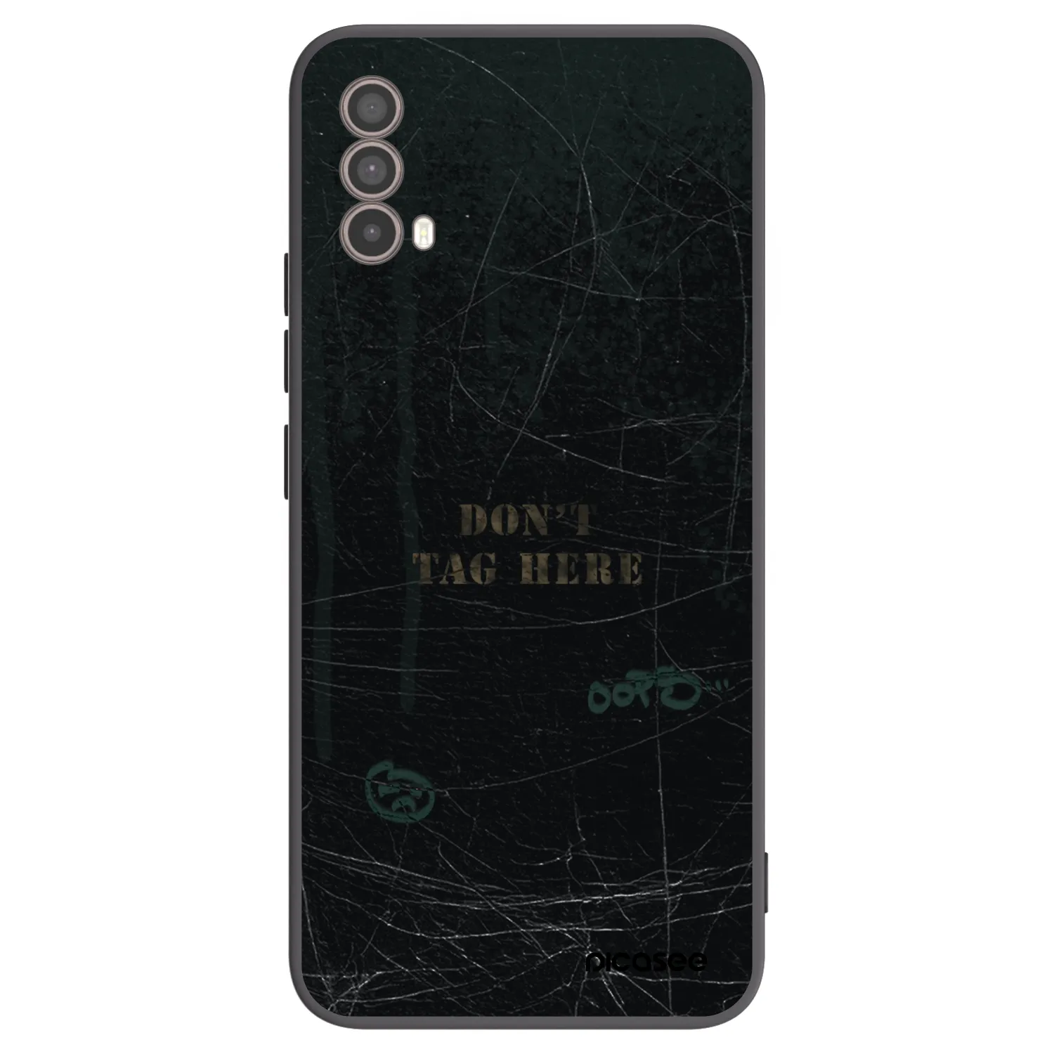 Picasee Motorola Moto E40 Hülle - Schwarzes Silikon - DON´T TAG