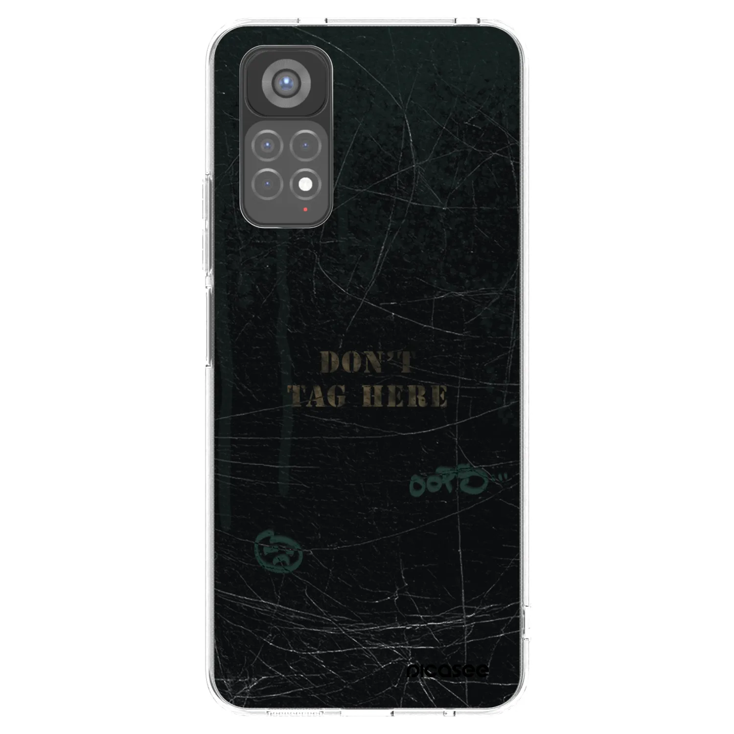 Picasee Xiaomi Redmi Note 11S 5G Hülle - Transparentes Silikon - DON´T TAG