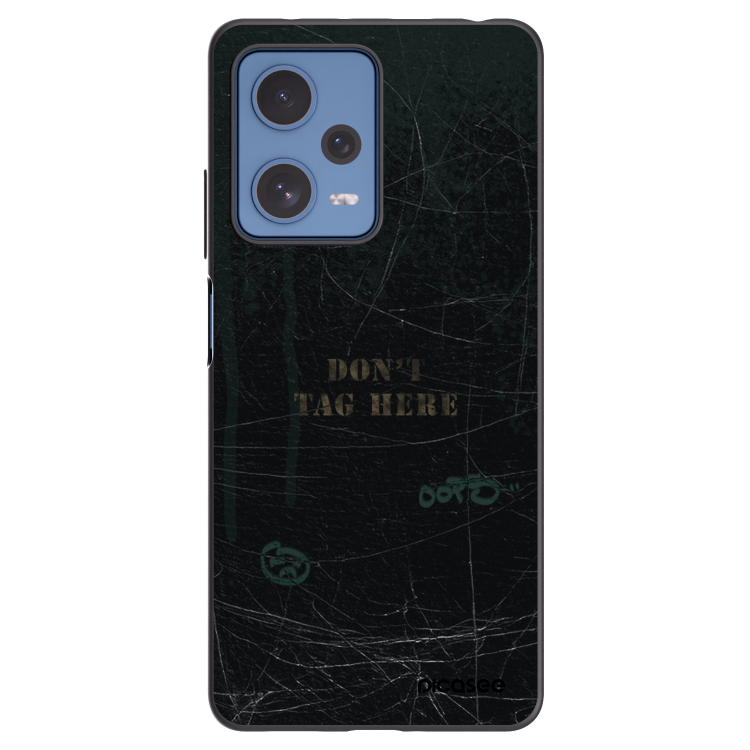 Picasee Xiaomi Redmi Note 12 Pro 5G Hülle - Schwarzes Silikon - DON´T TAG