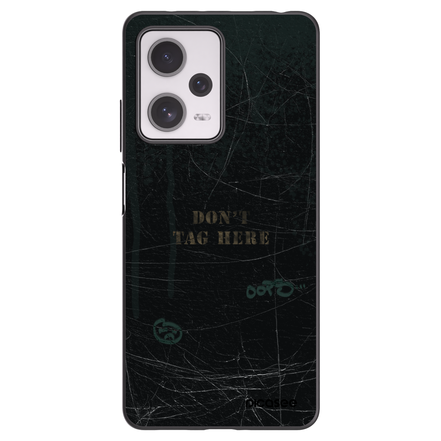 Picasee Xiaomi Redmi Note 12 Pro+ 5G Hülle - Schwarzes Silikon - DON´T TAG