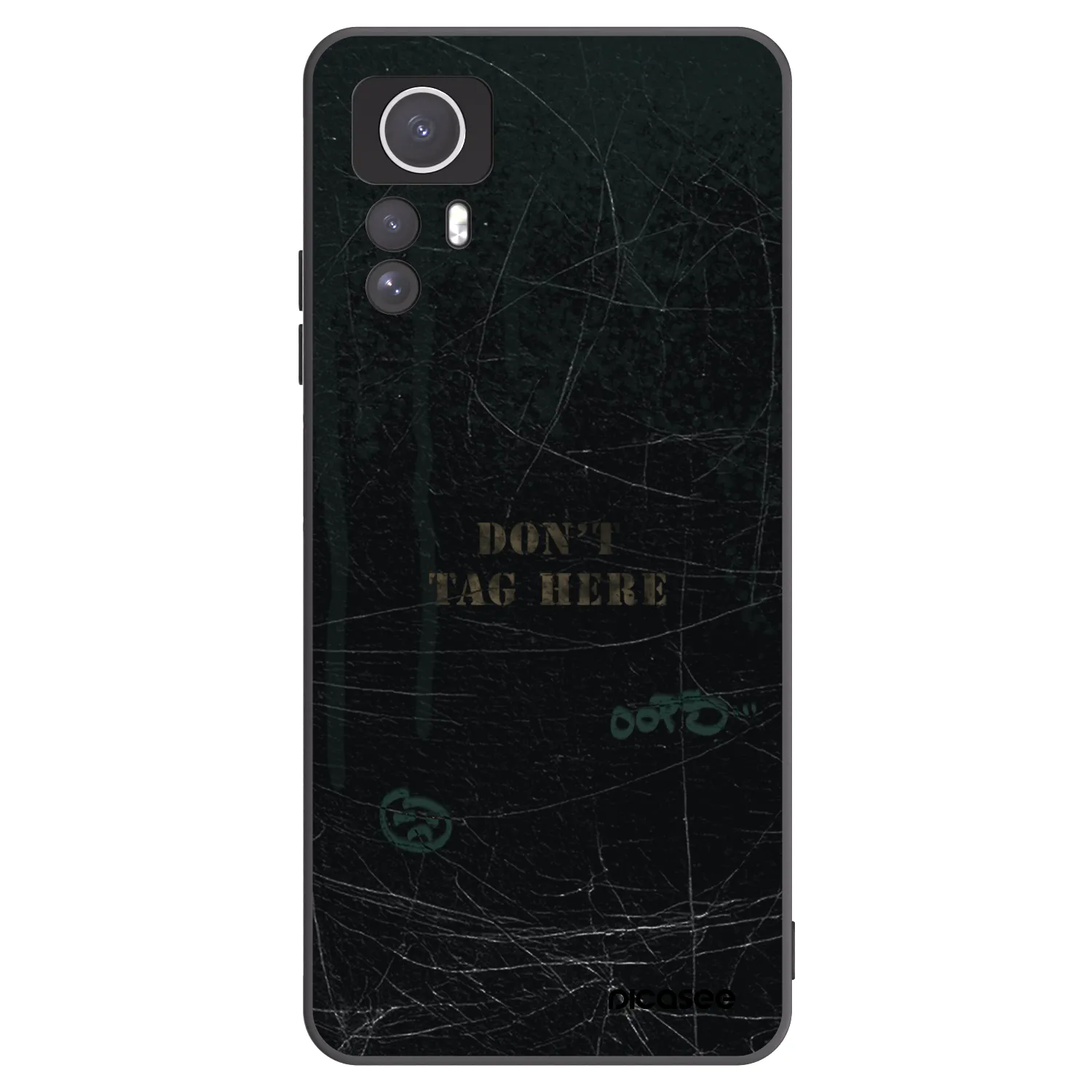 Picasee Xiaomi Redmi Note 12S Hülle - Schwarzes Silikon - DON´T TAG