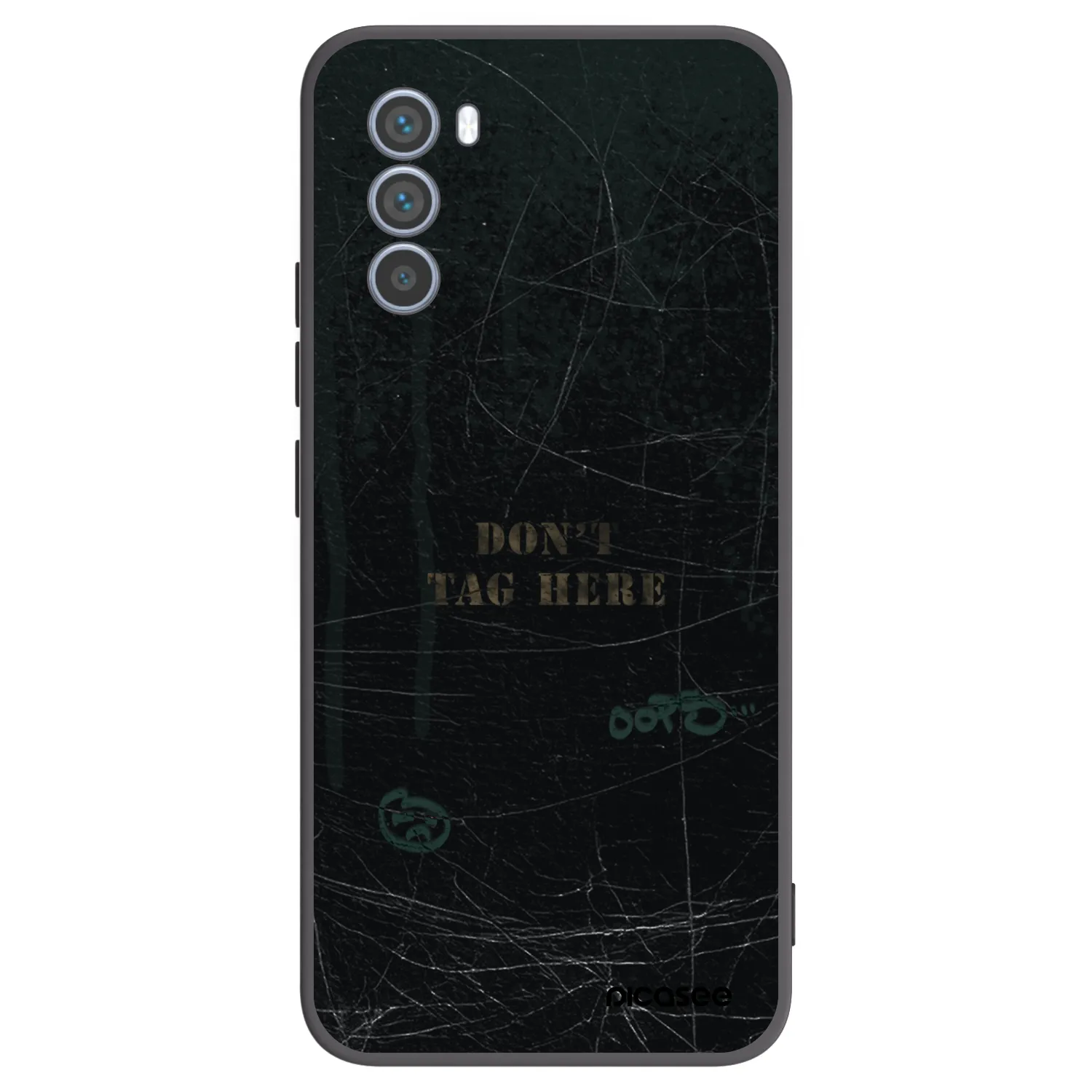 Picasee Motorola Moto G62 Hülle - Schwarzes Silikon - DON´T TAG