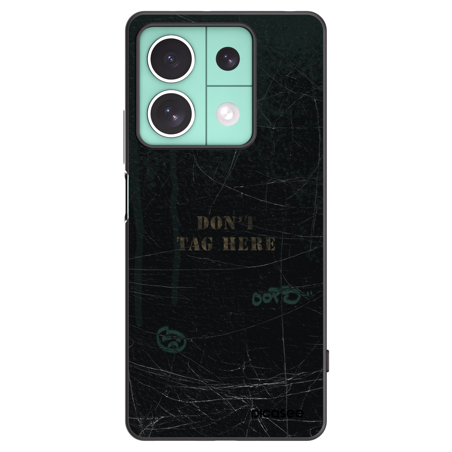 Picasee Xiaomi Redmi Note 13 5G Hülle - Schwarzes Silikon - DON´T TAG