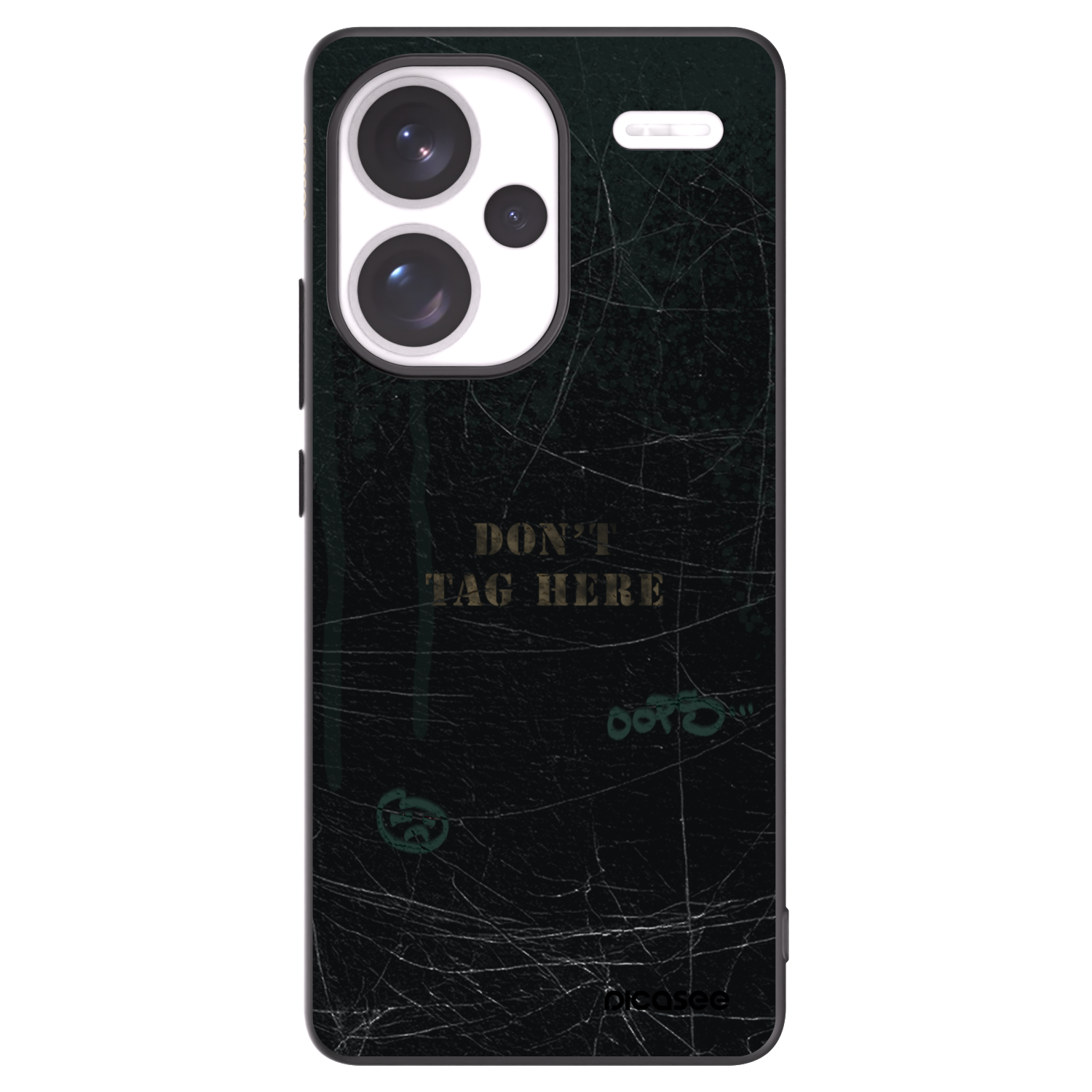Picasee Xiaomi Redmi Note 13 Pro+ 5G Hülle - Schwarzes Silikon - DON´T TAG