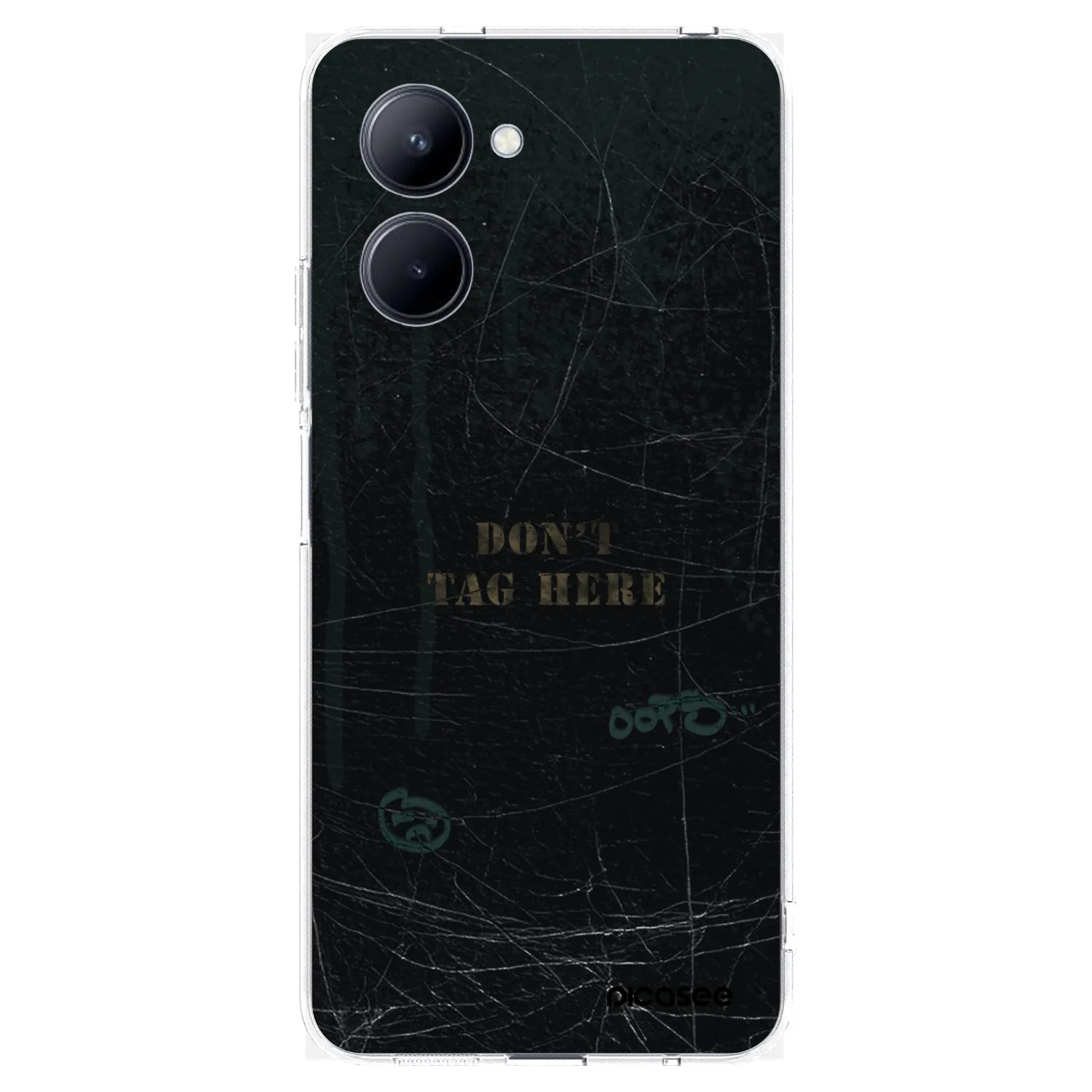 Picasee Realme C33 (2023) Hülle - Transparentes Silikon - DON´T TAG