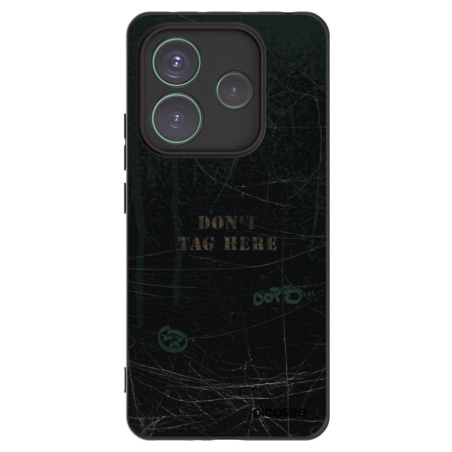 Picasee Xiaomi Redmi Note 14 5G Hülle - Schwarzes Silikon - DON´T TAG