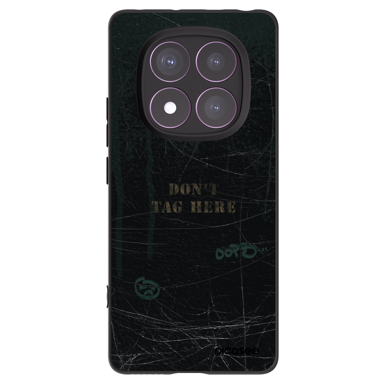 Picasee Xiaomi Redmi Note 14 Pro 4G Hülle - Schwarzes Silikon - DON´T TAG