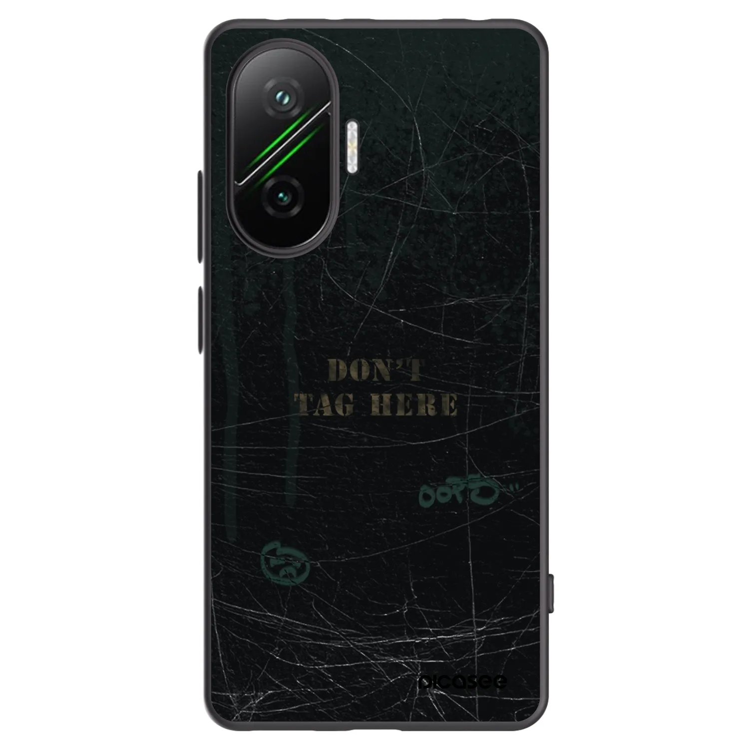 Picasee Xiaomi Poco F7 5G Hülle - Schwarzes Silikon - DON´T TAG