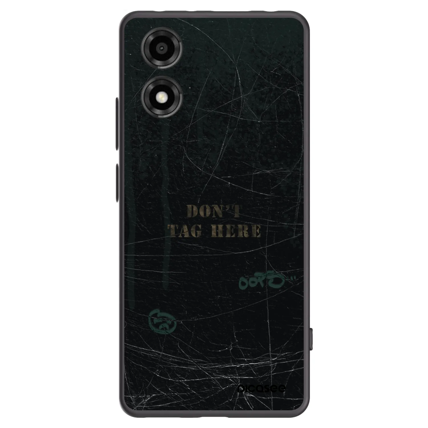 Picasee Motorola Moto E14 Hülle - Schwarzes Silikon - DON´T TAG