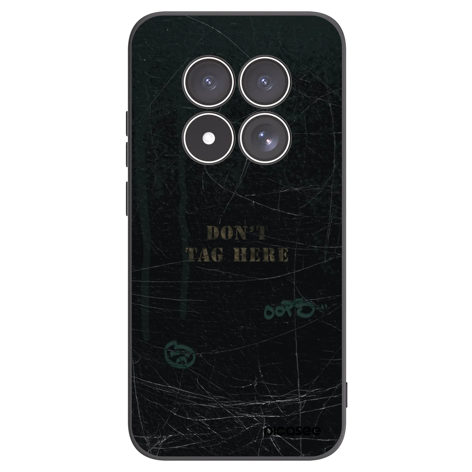 Picasee Xiaomi Redmi Note 15 Pro 4G Hülle - Schwarzes Silikon - DON´T TAG