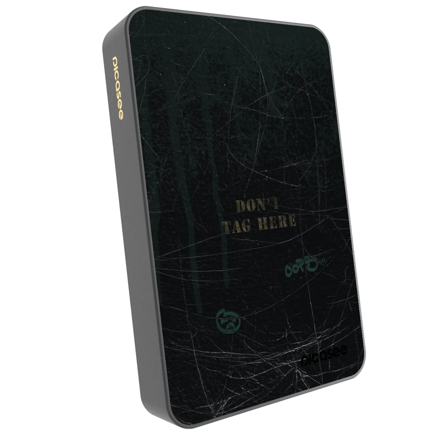 Picasee Powerbank mit MagSafe 10 000 mAh Grau - DON´T TAG