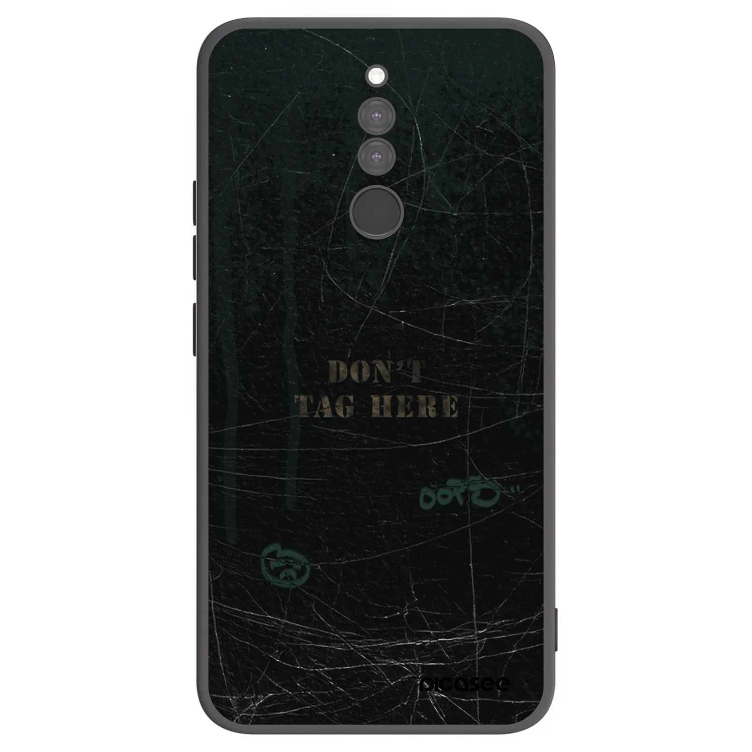 Picasee Xiaomi Redmi 8 Hülle - Schwarzes Silikon - DON´T TAG