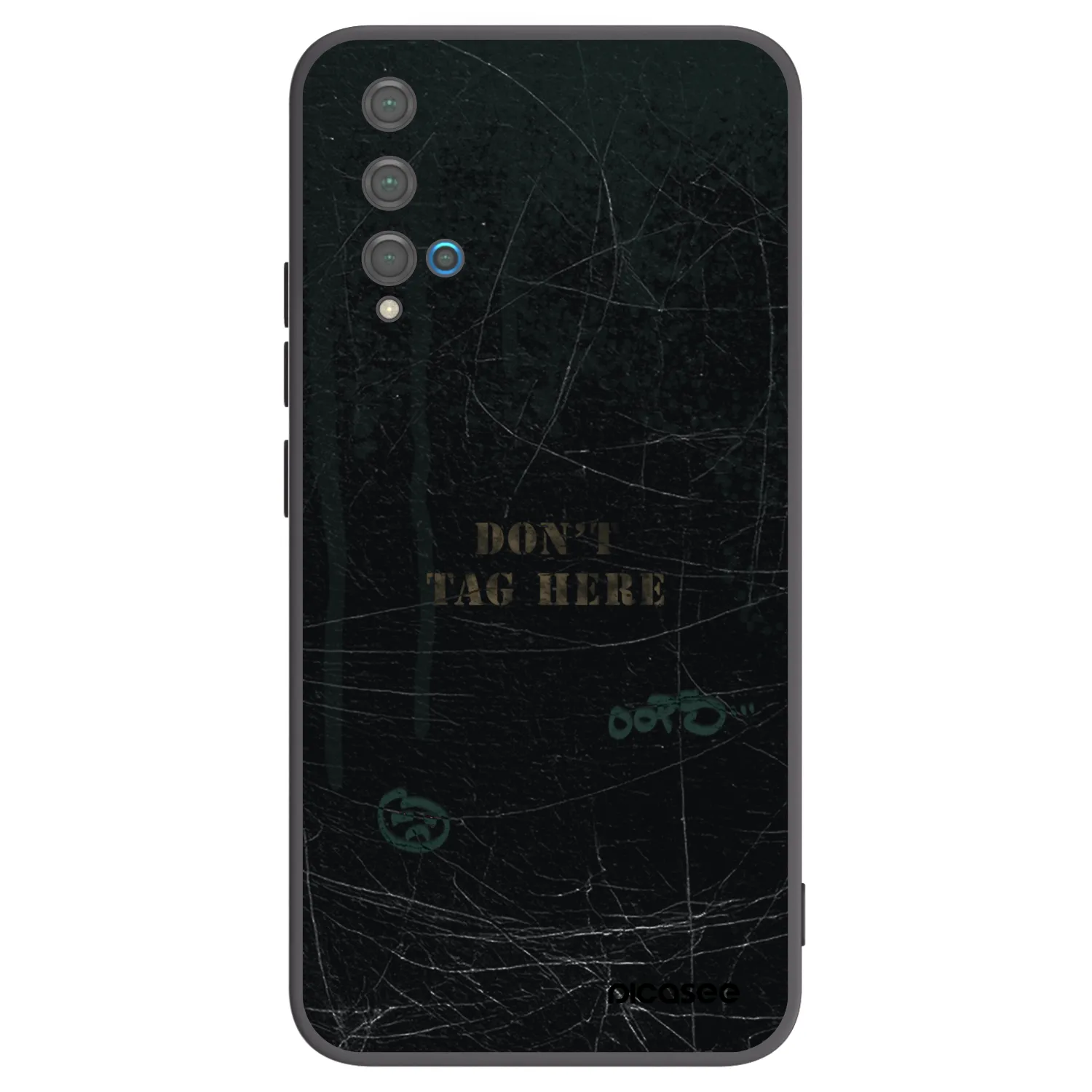 Picasee Huawei Nova 5T Hülle - Schwarzes Silikon - DON´T TAG