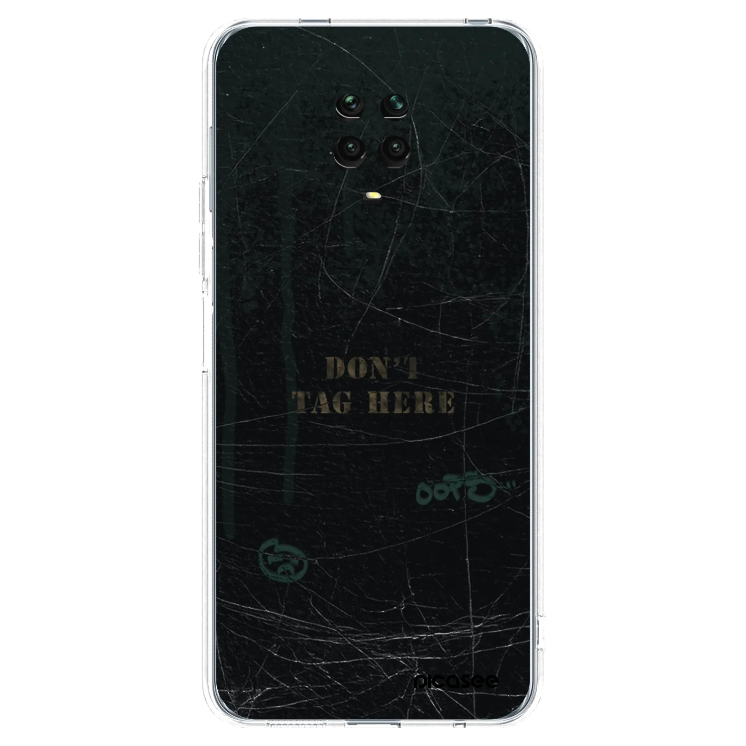 Picasee Xiaomi Redmi Note 9 Pro Hülle - Transparentes Silikon - DON´T TAG