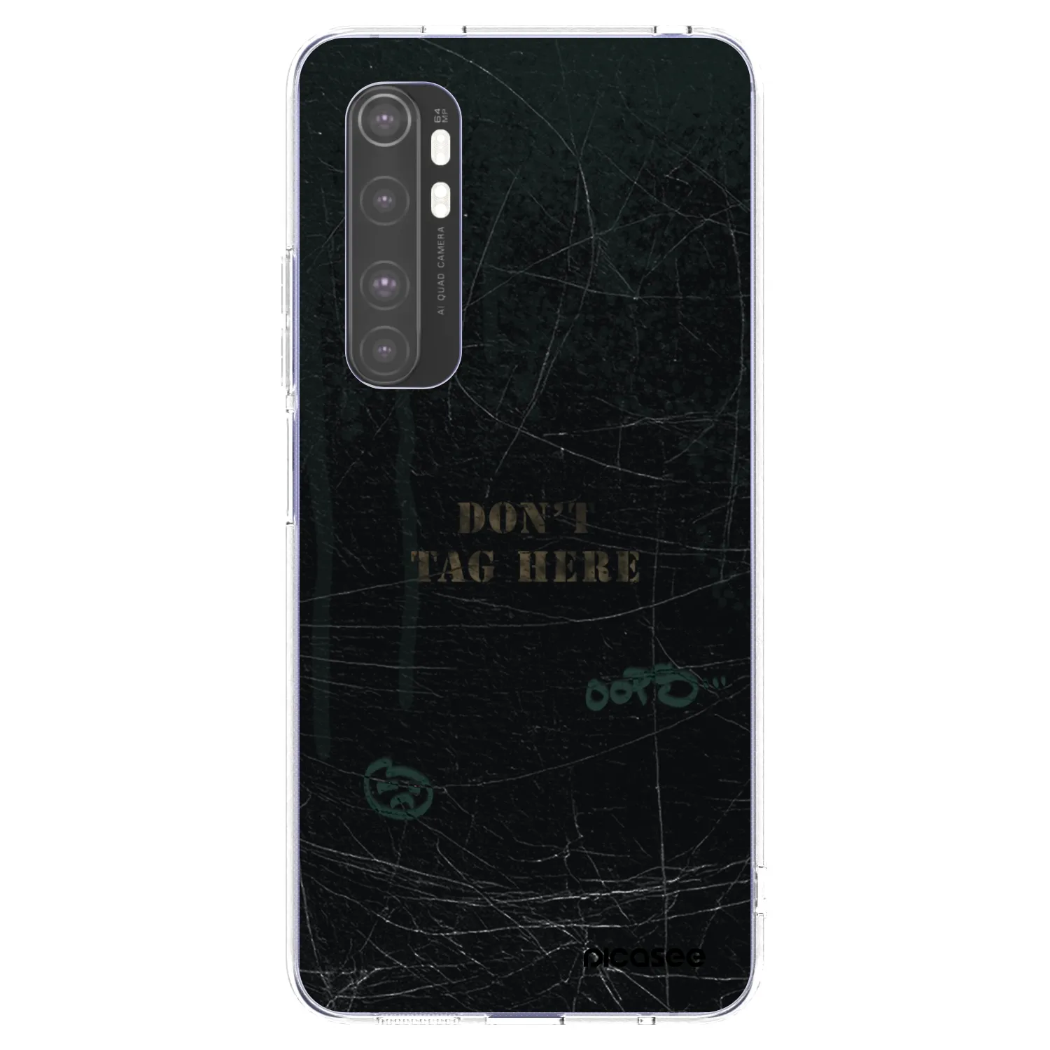 Picasee Xiaomi Mi Note 10 Lite Hülle - Transparentes Silikon - DON´T TAG