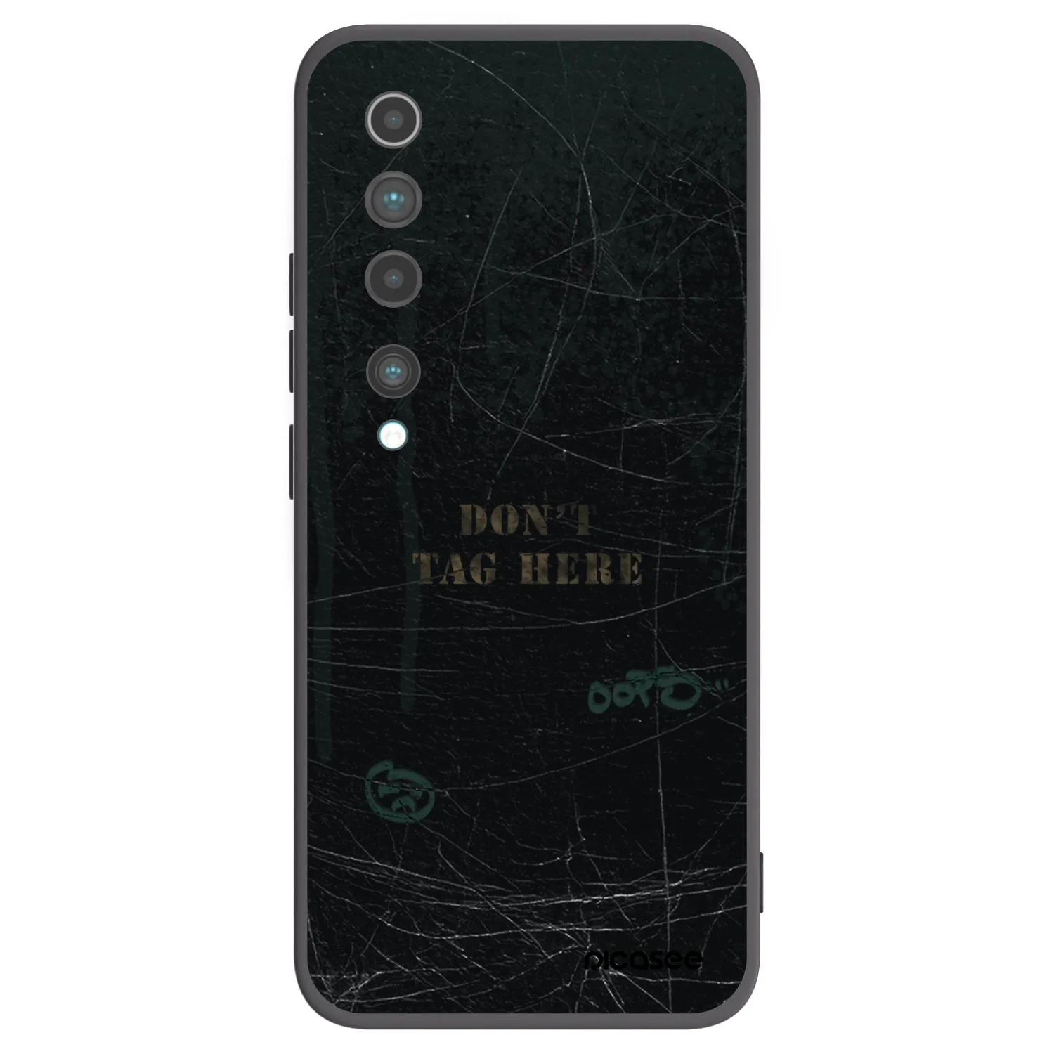 Picasee Xiaomi Mi 10 Hülle - Schwarzes Silikon - DON´T TAG