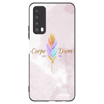 Picasee Huawei P Smart 2021 Hülle - Schwarzes Silikon - Genieße den Tag