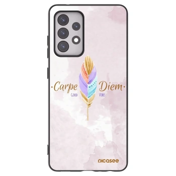 Picasee Samsung Galaxy A52 5G A525F Hülle - Schwarzes Silikon - Genieße den Tag
