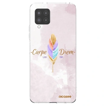 Picasee Samsung Galaxy A42 A426B Hülle - Transparentes Silikon - Genieße den Tag