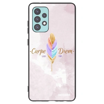 Picasee Samsung Galaxy A72 A725F Hülle - Schwarzes Silikon - Genieße den Tag