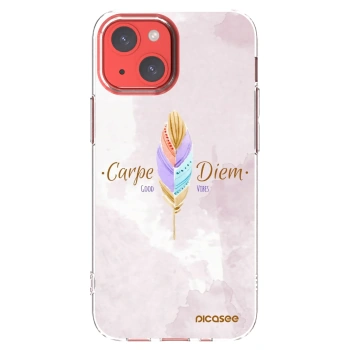 Picasee Apple iPhone 13 mini Hülle - Transparentes Silikon - Genieße den Tag