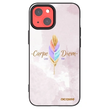 Picasee Apple iPhone 13 mini Hülle - Schwarzes Silikon - Genieße den Tag
