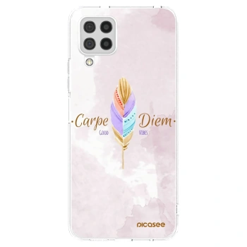 Picasee Samsung Galaxy A22 A225F 4G Hülle - Transparentes Silikon - Genieße den Tag