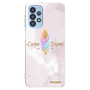 Picasee Samsung Galaxy A23 A235F 4G Hülle - Transparentes Silikon - Genieße den Tag