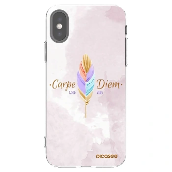 Picasee Apple iPhone X/XS Hülle - Transparentes Silikon - Genieße den Tag