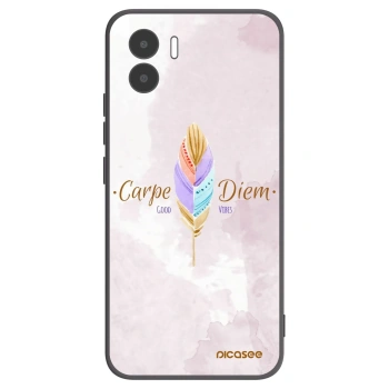 Picasee Xiaomi Redmi A1 Hülle - Schwarzes Silikon - Genieße den Tag