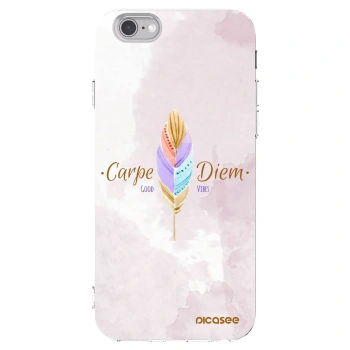 Picasee Apple iPhone 6/6S Hülle - Transparentes Silikon - Genieße den Tag