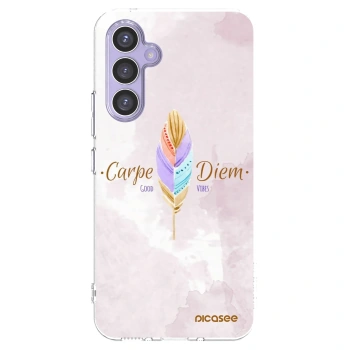 Picasee Samsung Galaxy A54 5G A546B Hülle - Transparentes Silikon - Genieße den Tag