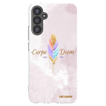 Picasee Samsung Galaxy A34 5G A346B Hülle - Transparentes Silikon - Genieße den Tag