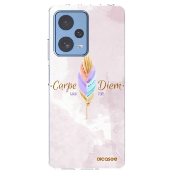 Picasee Xiaomi Redmi Note 12 Pro 5G Hülle - Transparentes Silikon - Genieße den Tag