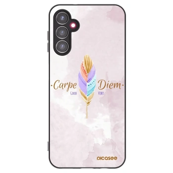 Picasee Samsung Galaxy A14 5G A146P Hülle - Schwarzes Silikon - Genieße den Tag