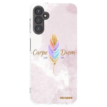 Picasee Samsung Galaxy A14 5G A146P Hülle - Transparentes Silikon - Genieße den Tag