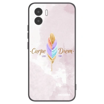 Picasee Xiaomi Redmi A2 Hülle - Schwarzes Silikon - Genieße den Tag