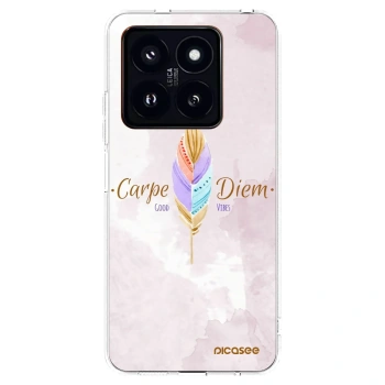 Picasee Xiaomi 14 Pro Hülle - Transparentes Silikon - Genieße den Tag