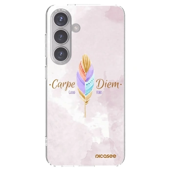 Picasee Samsung Galaxy S24 S921B 5G Hülle - Transparentes Silikon - Genieße den Tag