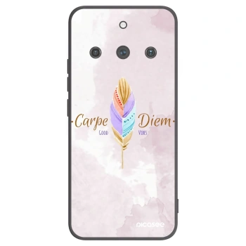 Picasee Realme 11 Pro+ Hülle - Schwarzes Silikon - Genieße den Tag