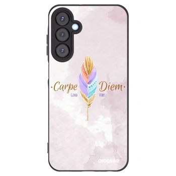 Picasee Samsung Galaxy A25 A256B 5G Hülle - Schwarzes Silikon - Genieße den Tag