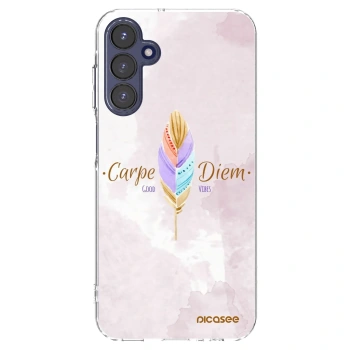 Picasee Samsung Galaxy A15 A155F 4G Hülle - Transparentes Silikon - Genieße den Tag
