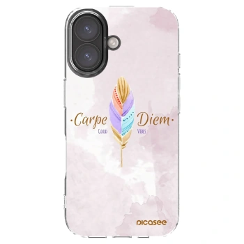 Picasee Apple iPhone 16 Hülle - Transparentes Silikon - Genieße den Tag