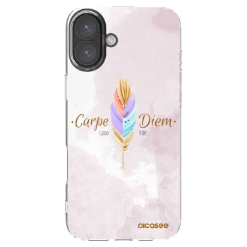 Picasee Apple iPhone 16 Plus Hülle - Transparentes Silikon - Genieße den Tag